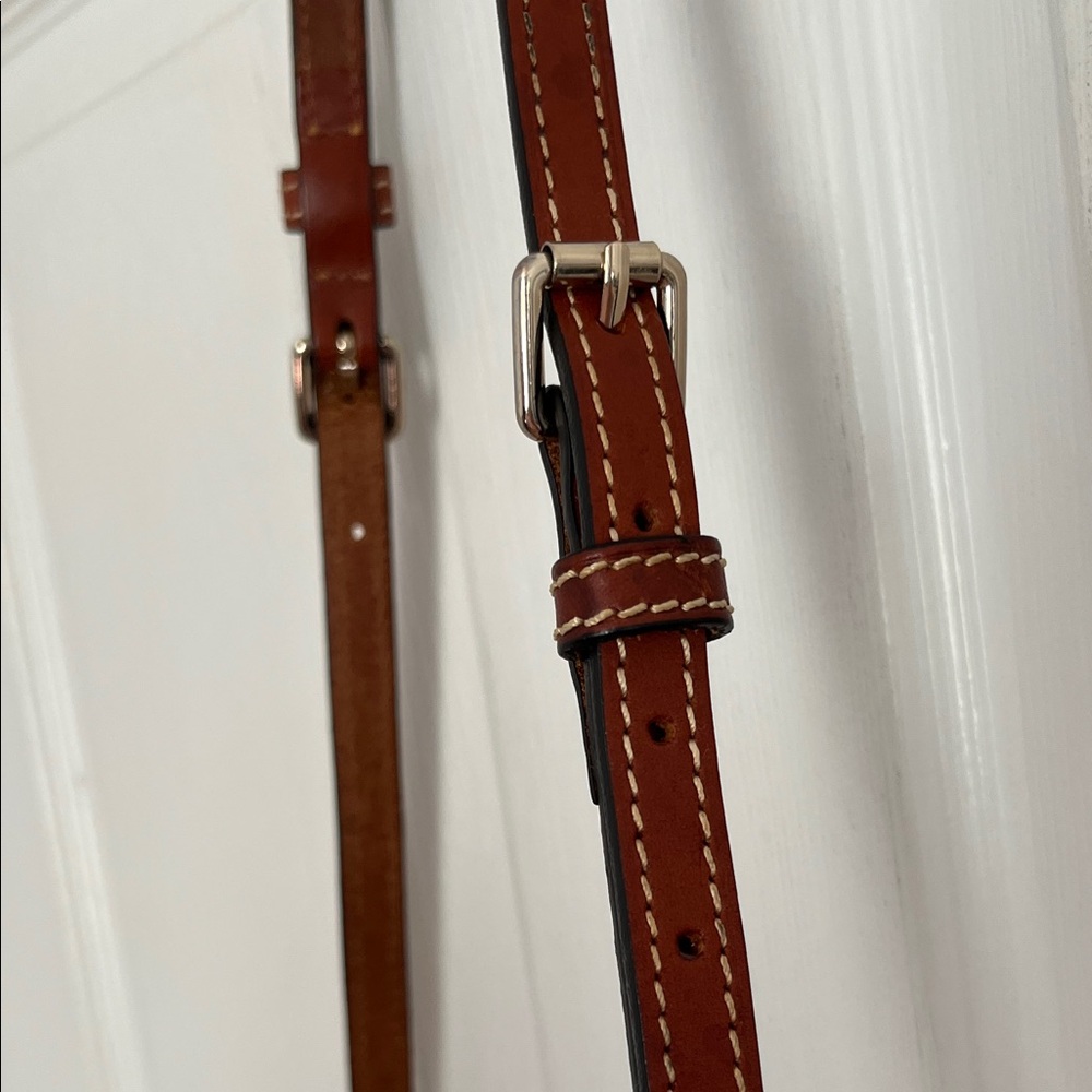 Dooney & Bourke Yellow and Brown Leather Crossbody - Picture 9 of 15
